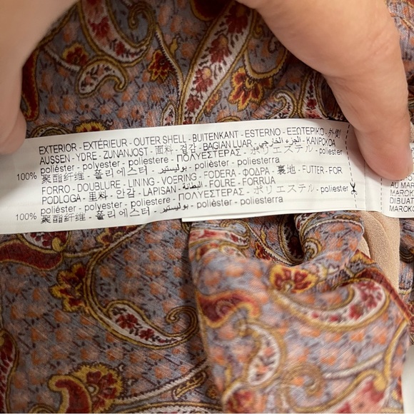 NWT ZARA Paisley Crop Top - Picture 4 of 6